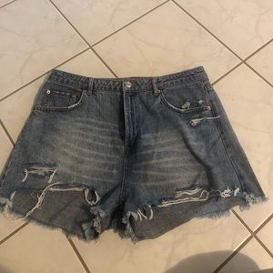 Denim shorts
